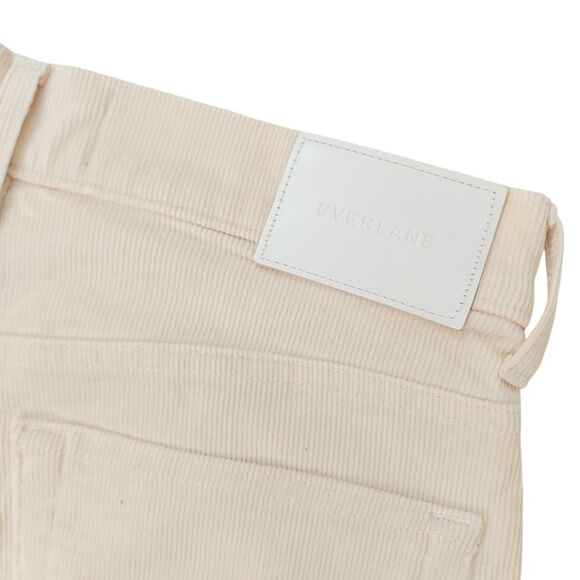 Everlane Corduroy Pants 27 Beige Baby Cord Cheeky Straight Leg Stretch Comfort - Picture 7 of 12